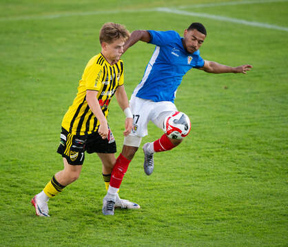 Balkans Emanuel Göransson och IFK Hässleholms Max Persson