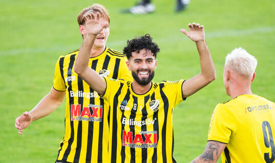 IFK Hässleholms Rahel Omed Nader jublar i matchen i