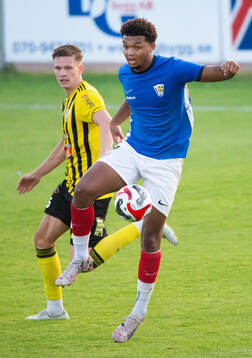 Balkans Philip Grant i matchen i division 2 mellan IFK