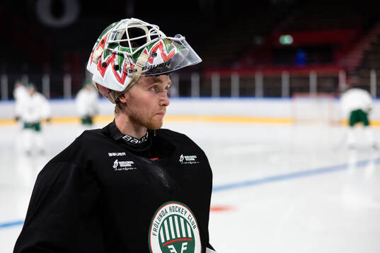 Frölundas målvakt Tobias Normann