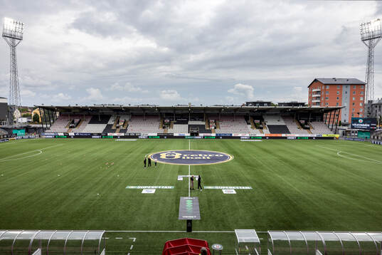 Interiör vy av Behrn Arena