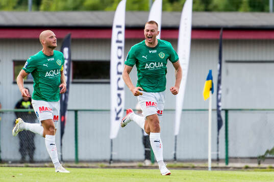 Jönköpings Södras Kristoffer Grauberg Lepik jublar
