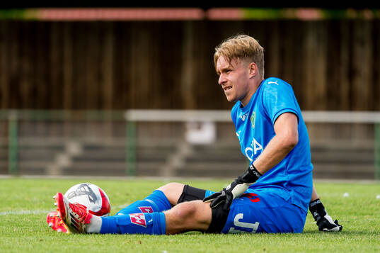 Jönköpings Södras målvakt Simon Svensson