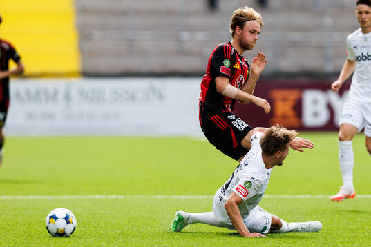 Östersunds Simon Marklund och Helsingborgs Simon Bengtsson