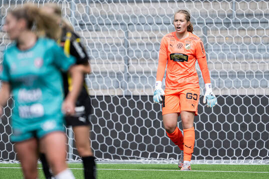 Häckens målvakt Fanney Birkisdottir