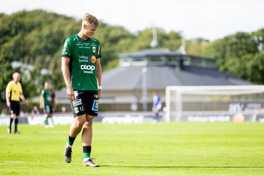 Varbergs Edvin Tellgren deppar