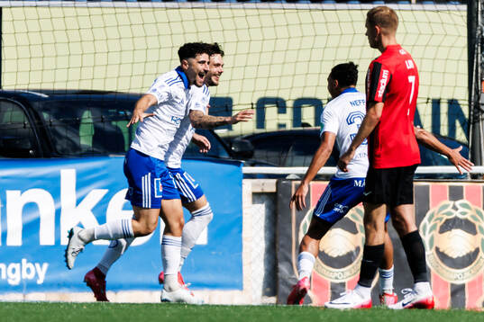 IFK Norrköpings David Moberg Karlsson jublar
