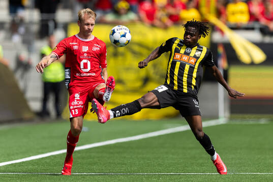 Elfsborgs Johan Larsson och Häckens Severin Nioule