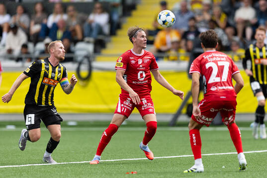 Häckens Mikkel Rygaard Jensen och Elfsborgs Taylor