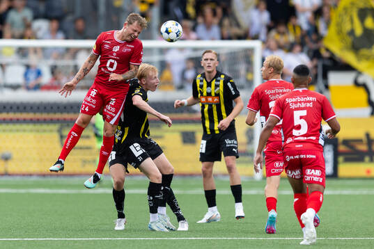 Elfsborgs Frederik Ihler och Häckens Harry Hilvenius