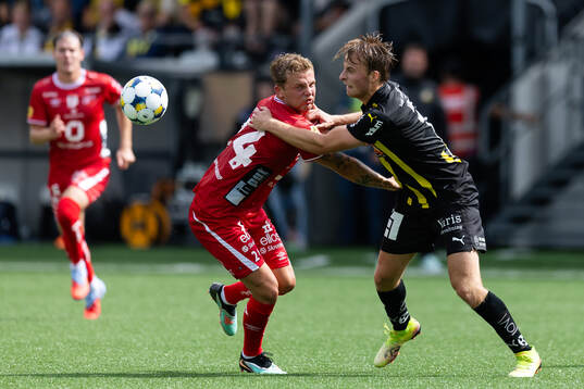 Elfsborgs Frederik Ihler och Häckens Sigge Jansson