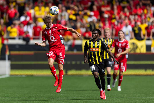 Elfsborgs Johan Larsson och Häckens Severin Nioule