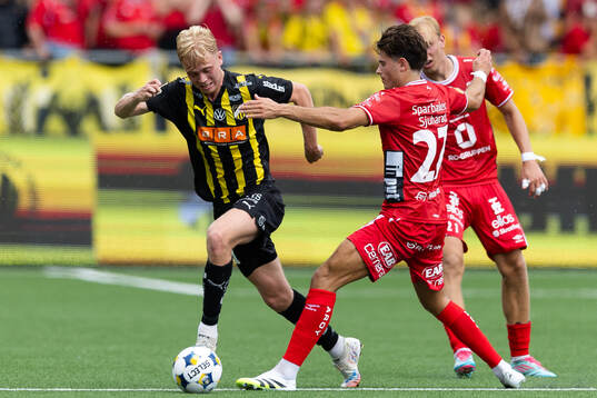 Häckens Isak Brusberg och Elfsborgs Besfort Zeneli