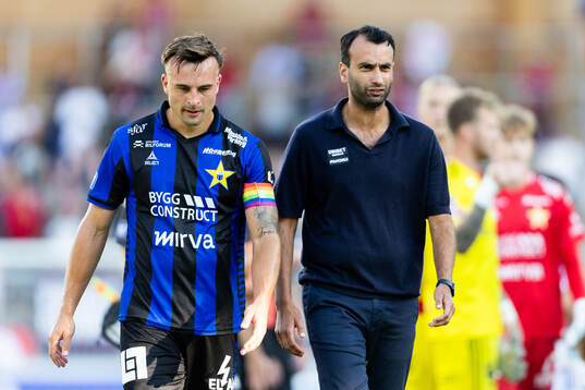 Sirius Henrik Rönnlöf Castegren och tränare Andreas