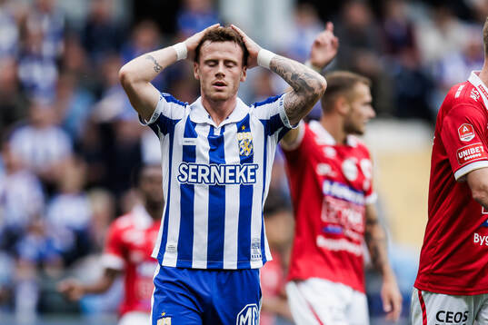 IFK Göteborgs Tobias Heintz deppar