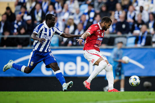 IFK Göteborgs Saidou Alioum Moubarak och Degerfors Leon