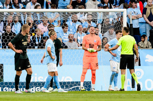 Goalkeeper Robin Olsen of Malmö FF