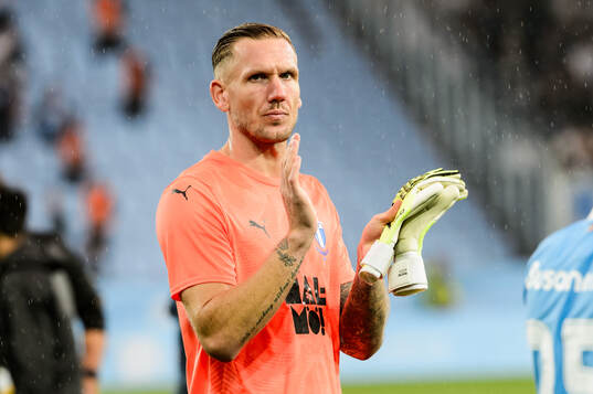 Goalkeeper Robin Olsen of Malmö FF
