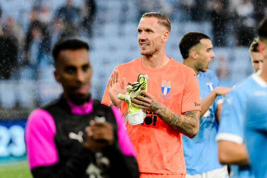 Goalkeeper Robin Olsen of Malmö FF