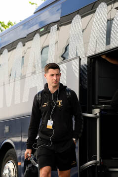 Lasse Berg Johnsen of Malmö FF arrives