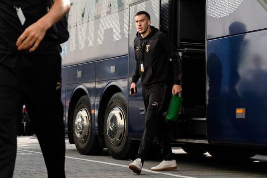 Andrej Djuric of Malmö FF arrives