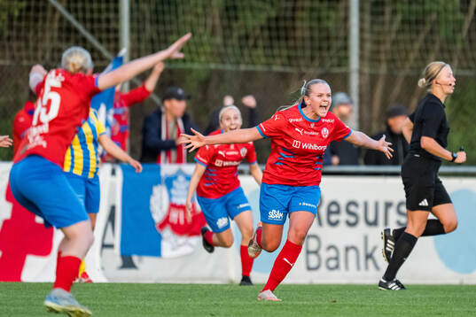 Helsingborgs Agnes Eklöf jublar