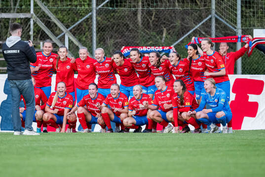 Helsingborgspelarna jublar