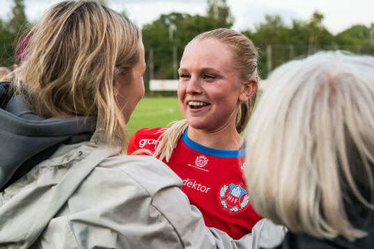 Helsingborgs Agnes Eklöf jublar