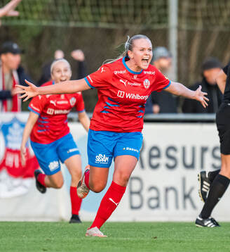 Helsingborgs Agnes Eklöf jublar