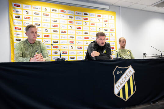 Olle Samuelsson, tränare Jens Gustafsson och Simon