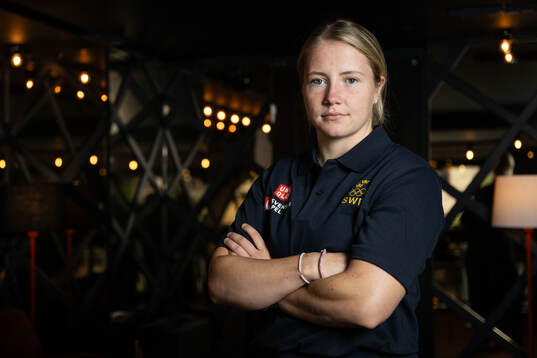 Lina Ljungblom of the Swedish women's national ice hockey