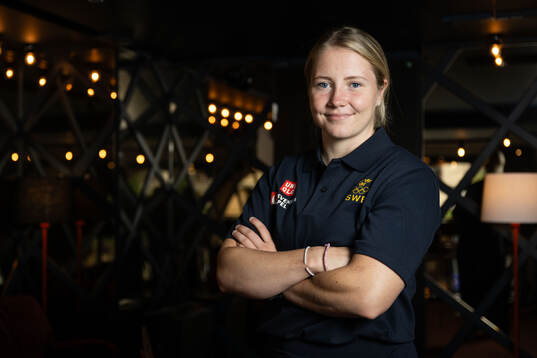 Lina Ljungblom of the Swedish women's national ice hockey