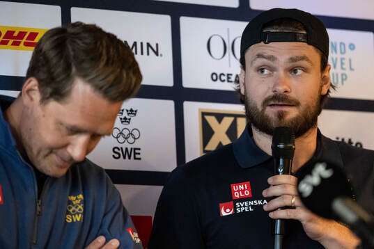 Rasmus Andersson of the Swedish men's national ice hockey