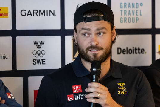 Rasmus Andersson of the Swedish men's national ice hockey