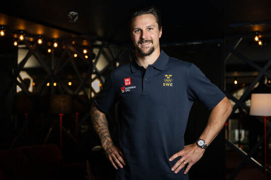 Erik Karlsson of the Swedish men's national ice hockey team