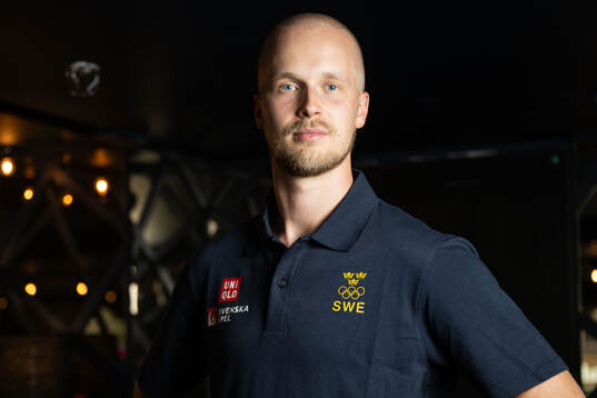 Elias Pettersson of the Swedish men's national ice hockey