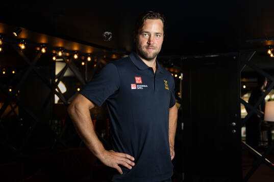 Victor Hedman of the Swedish men's national ice hockey team