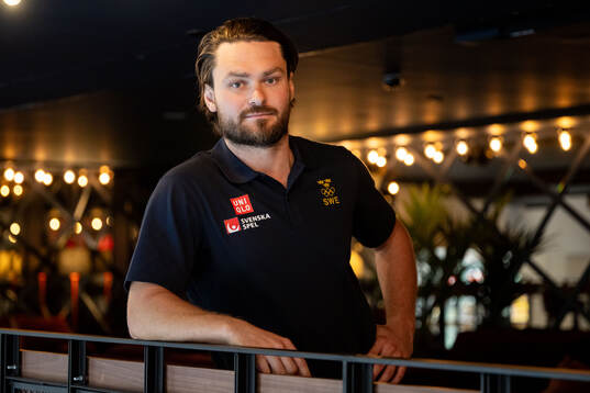 Rasmus Andersson of the Swedish men's national ice hockey