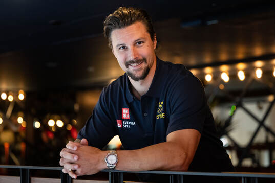 Erik Karlsson of the Swedish men's national ice hockey team