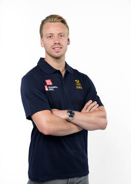 Jesper Bratt of the Swedish men's national ice hockey team