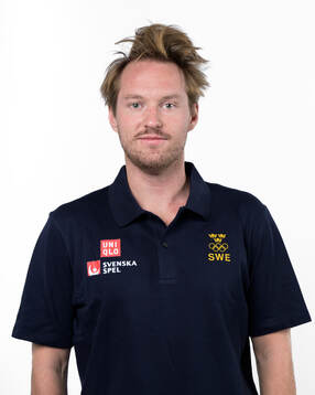 Rasmus Sandin of the Swedish men's national ice hockey team