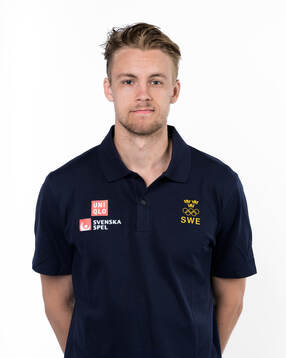 Philip Broberg of the Swedish men's national ice hockey