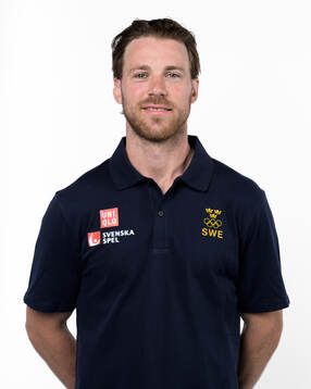 Elias Lindholm of the Swedish men's national ice hockey