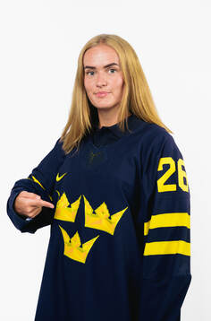 Emma Söderberg of the Swedish women's national ice hockey