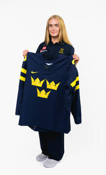 Emma Söderberg of the Swedish women's national ice hockey