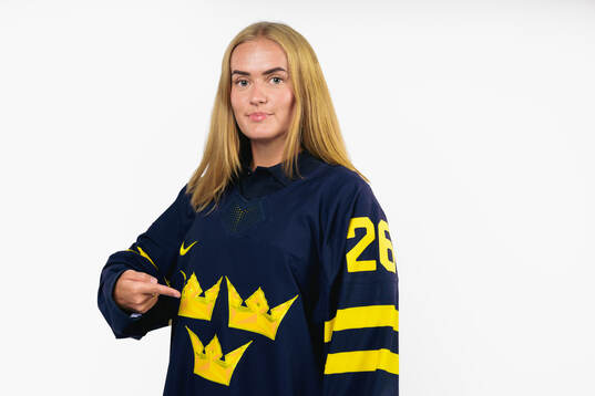Emma Söderberg of the Swedish women's national ice hockey
