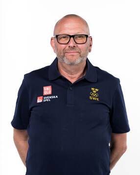 Equipment manager Johan Kellerstam of the Swedish men's