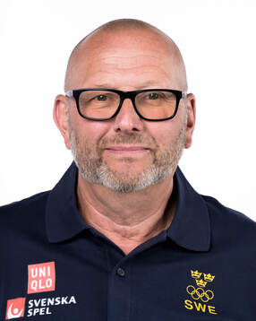 Equipment manager Johan Kellerstam of the Swedish men's