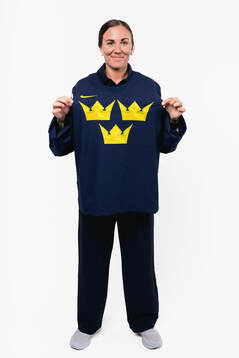 Anna Kjellbin of the Swedish women's national ice hockey