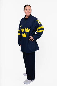 Anna Kjellbin of the Swedish women's national ice hockey